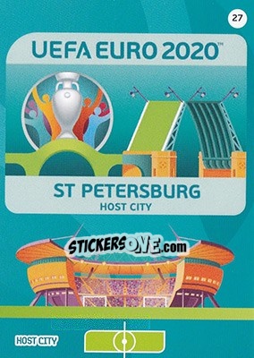 Sticker Saint Petersburg - UEFA Euro 2020 Preview. Adrenalyn XL n. 27 - Panini