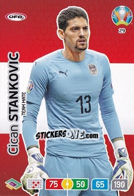 Sticker Cican Stankovic - UEFA Euro 2020 Preview. Adrenalyn XL n. 29 - Panini