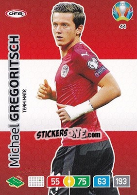 Sticker Michael Gregoritsch - UEFA Euro 2020 Preview. Adrenalyn XL - Panini