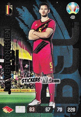 Sticker Jan Vertonghen - UEFA Euro 2020 Preview. Adrenalyn XL - Panini