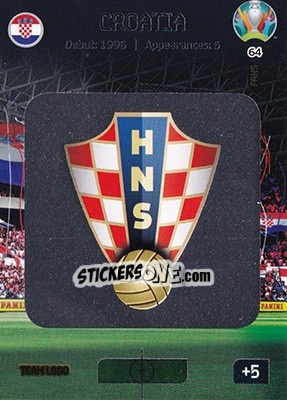 Sticker Team Logo - UEFA Euro 2020 Preview. Adrenalyn XL n. 64 - Panini