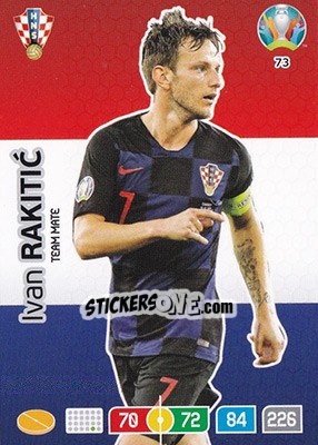 Sticker Ivan Rakitic - UEFA Euro 2020 Preview. Adrenalyn XL n. 73 - Panini