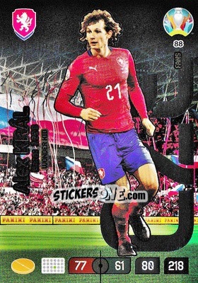 Sticker Alex Král - UEFA Euro 2020 Preview. Adrenalyn XL n. 88 - Panini