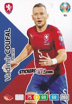Sticker Vladimír Coufal - UEFA Euro 2020 Preview. Adrenalyn XL n. 90 - Panini