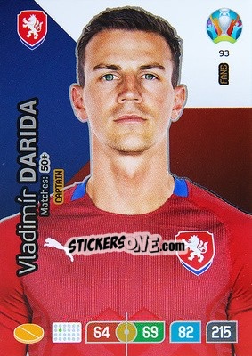 Sticker Vladimir Darida - UEFA Euro 2020 Preview. Adrenalyn XL - Panini