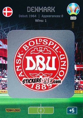 Sticker Team Logo - UEFA Euro 2020 Preview. Adrenalyn XL n. 100 - Panini