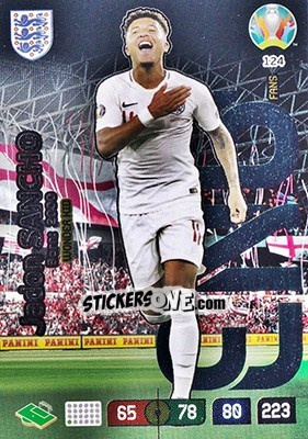 Sticker Jadon Sancho - UEFA Euro 2020 Preview. Adrenalyn XL n. 124 - Panini