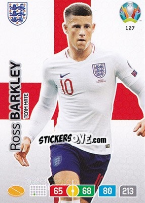 Sticker Ross Barkley - UEFA Euro 2020 Preview. Adrenalyn XL n. 127 - Panini