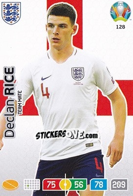 Cromo Declan Rice - UEFA Euro 2020 Preview. Adrenalyn XL - Panini