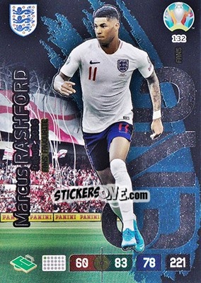 Sticker Marcus Rashford - UEFA Euro 2020 Preview. Adrenalyn XL n. 132 - Panini