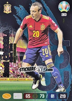 Figurina Santi Cazorla - UEFA Euro 2020 Preview. Adrenalyn XL - Panini