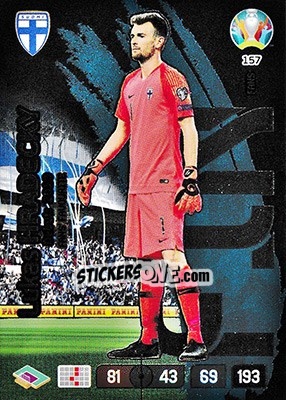 Sticker Lukáš Hrádecký - UEFA Euro 2020 Preview. Adrenalyn XL n. 157 - Panini