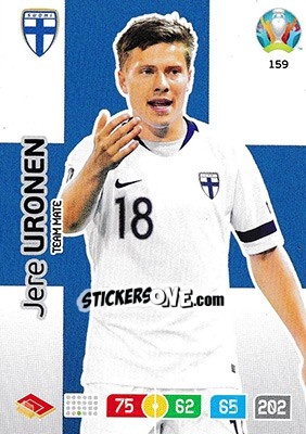 Sticker Jere Uronen - UEFA Euro 2020 Preview. Adrenalyn XL n. 159 - Panini