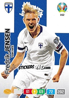 Cromo Fredrik Jensen - UEFA Euro 2020 Preview. Adrenalyn XL - Panini