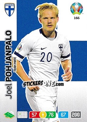 Sticker Joel Pohjanpalo - UEFA Euro 2020 Preview. Adrenalyn XL - Panini