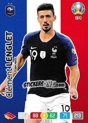 Sticker Clément Lenglet - UEFA Euro 2020 Preview. Adrenalyn XL - Panini