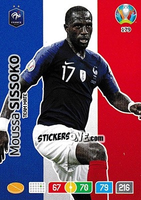Sticker Moussa Sissoko - UEFA Euro 2020 Preview. Adrenalyn XL - Panini