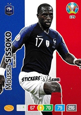Sticker Moussa Sissoko - UEFA Euro 2020 Preview. Adrenalyn XL n. 179 - Panini