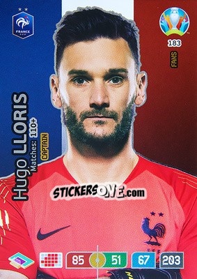 Sticker Hugo Lloris - UEFA Euro 2020 Preview. Adrenalyn XL n. 183 - Panini