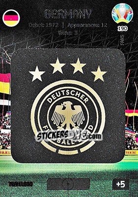 Sticker Team Logo - UEFA Euro 2020 Preview. Adrenalyn XL n. 190 - Panini