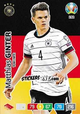 Sticker Matthias Ginter - UEFA Euro 2020 Preview. Adrenalyn XL n. 192 - Panini