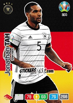Sticker Jonathan Tah - UEFA Euro 2020 Preview. Adrenalyn XL n. 194 - Panini