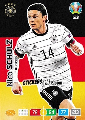 Sticker Nico Schulz - UEFA Euro 2020 Preview. Adrenalyn XL n. 200 - Panini