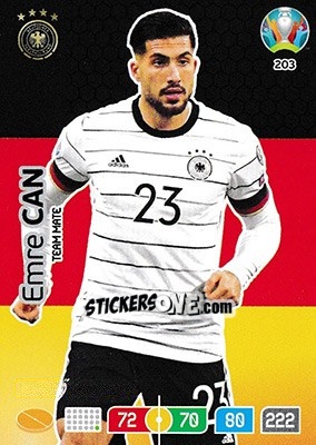 Sticker Emre Can - UEFA Euro 2020 Preview. Adrenalyn XL - Panini