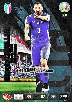 Sticker Giorgio Chiellini - UEFA Euro 2020 Preview. Adrenalyn XL - Panini