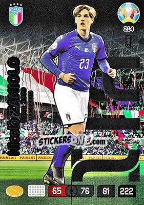 Sticker Nicolò Zaniolo - UEFA Euro 2020 Preview. Adrenalyn XL - Panini