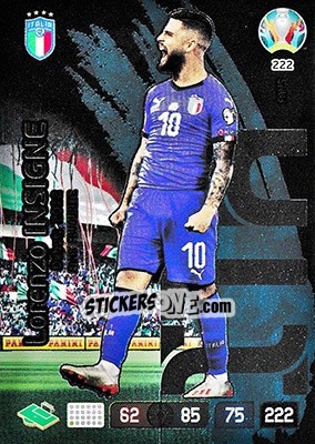 Sticker Lorenzo Insigne - UEFA Euro 2020 Preview. Adrenalyn XL n. 222 - Panini