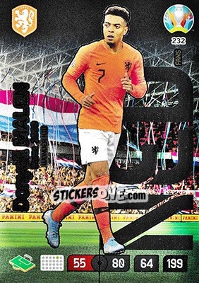 Sticker Donyell Malen - UEFA Euro 2020 Preview. Adrenalyn XL - Panini