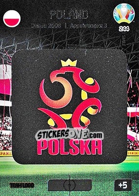 Sticker Team Logo - UEFA Euro 2020 Preview. Adrenalyn XL n. 244 - Panini