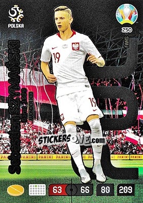 Sticker Sebastian Szymański - UEFA Euro 2020 Preview. Adrenalyn XL n. 250 - Panini