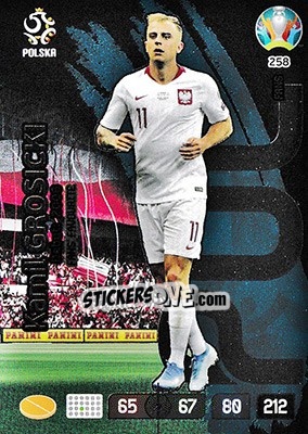 Sticker Kamil Grosicki - UEFA Euro 2020 Preview. Adrenalyn XL n. 258 - Panini