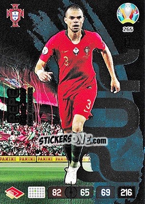 Sticker Pepe - UEFA Euro 2020 Preview. Adrenalyn XL n. 265 - Panini