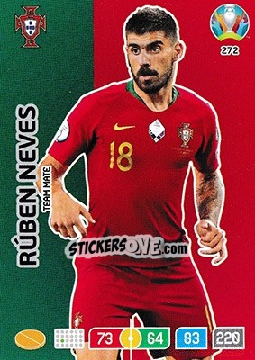 Figurina Rúben Neves - UEFA Euro 2020 Preview. Adrenalyn XL - Panini