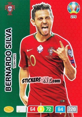 Sticker Bernardo Silva - UEFA Euro 2020 Preview. Adrenalyn XL n. 275 - Panini