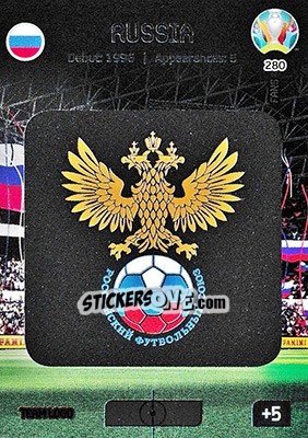 Sticker Team Logo - UEFA Euro 2020 Preview. Adrenalyn XL n. 280 - Panini