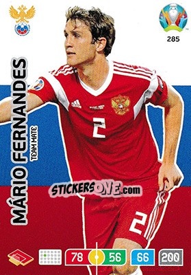 Sticker Mário Fernandes - UEFA Euro 2020 Preview. Adrenalyn XL n. 285 - Panini