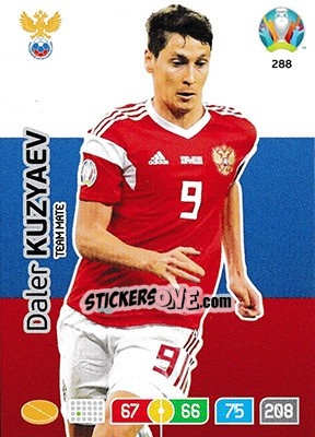 Figurina Daler Kuzyaev - UEFA Euro 2020 Preview. Adrenalyn XL - Panini