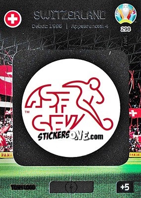 Sticker Team Logo - UEFA Euro 2020 Preview. Adrenalyn XL n. 298 - Panini