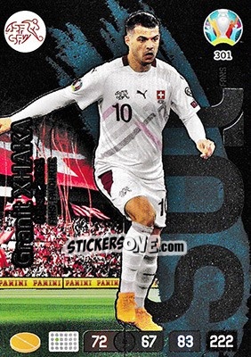 Sticker Granit Xhaka - UEFA Euro 2020 Preview. Adrenalyn XL n. 301 - Panini