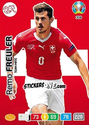 Figurina Remo Freuler - UEFA Euro 2020 Preview. Adrenalyn XL - Panini