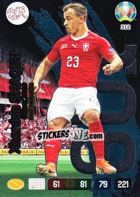 Sticker Xherdan Shaqiri - UEFA Euro 2020 Preview. Adrenalyn XL n. 312 - Panini
