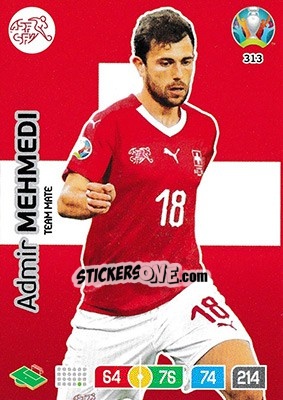 Sticker Admir Mehmedi - UEFA Euro 2020 Preview. Adrenalyn XL n. 313 - Panini