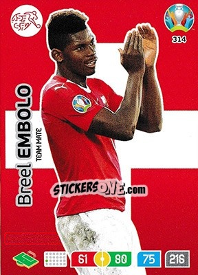 Sticker Breel Embolo - UEFA Euro 2020 Preview. Adrenalyn XL - Panini