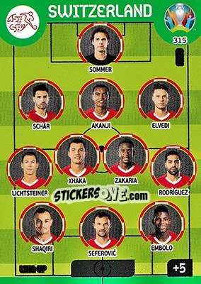 Cromo Line-Up - UEFA Euro 2020 Preview. Adrenalyn XL - Panini