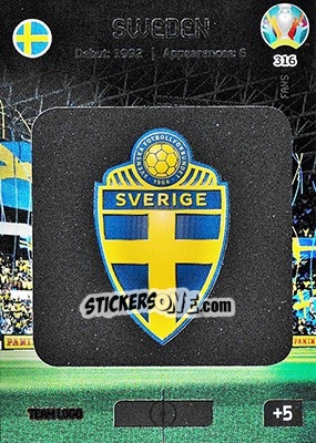 Sticker Team Logo - UEFA Euro 2020 Preview. Adrenalyn XL n. 316 - Panini