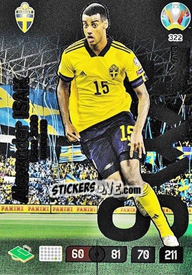 Sticker Alexander Isak - UEFA Euro 2020 Preview. Adrenalyn XL n. 322 - Panini